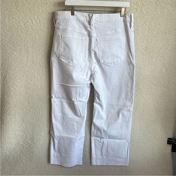 J Crew Slim Wide Leg Jeans Womens Size 32 White - Picture 3 of 15